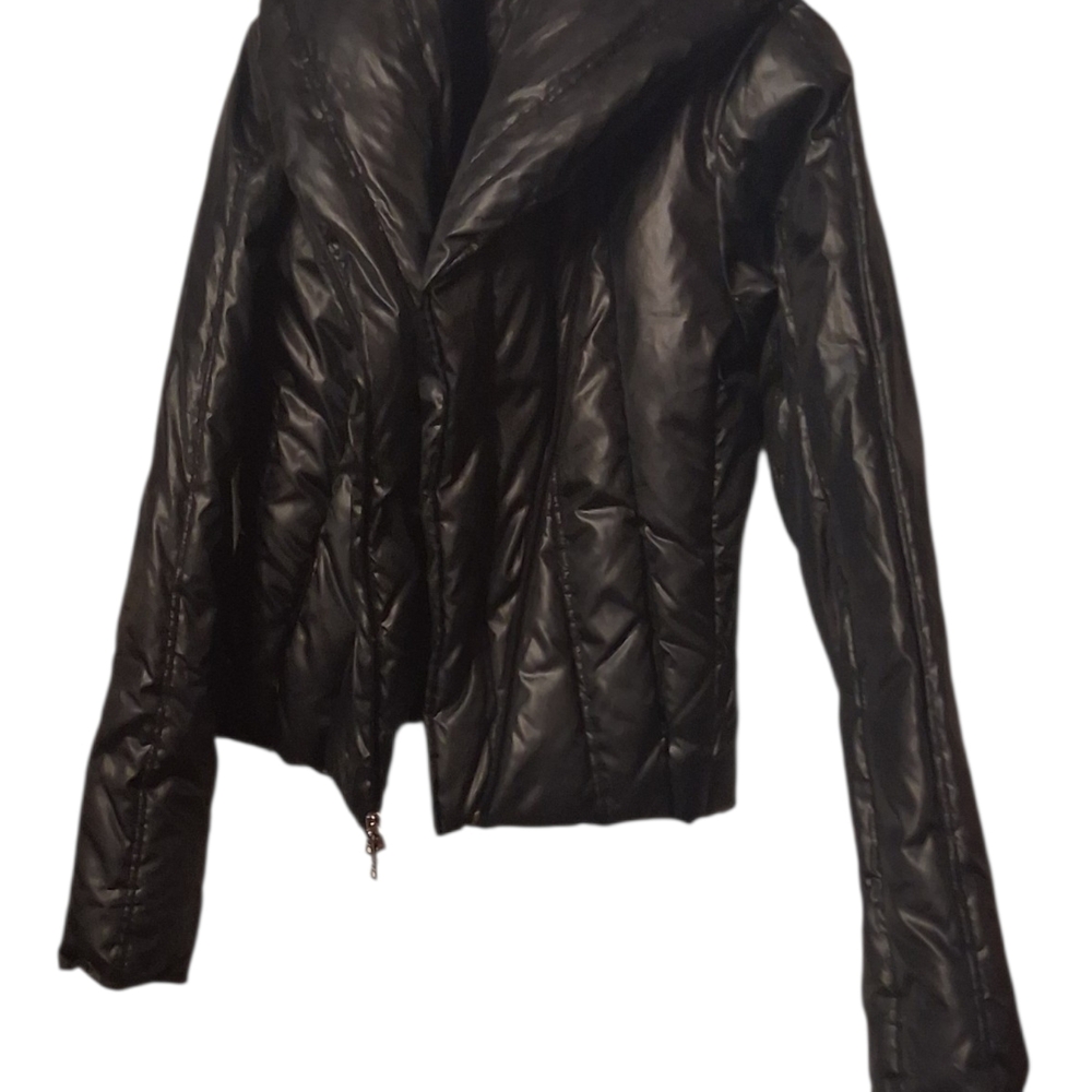 Guess Shiny Black Puffer Jacket